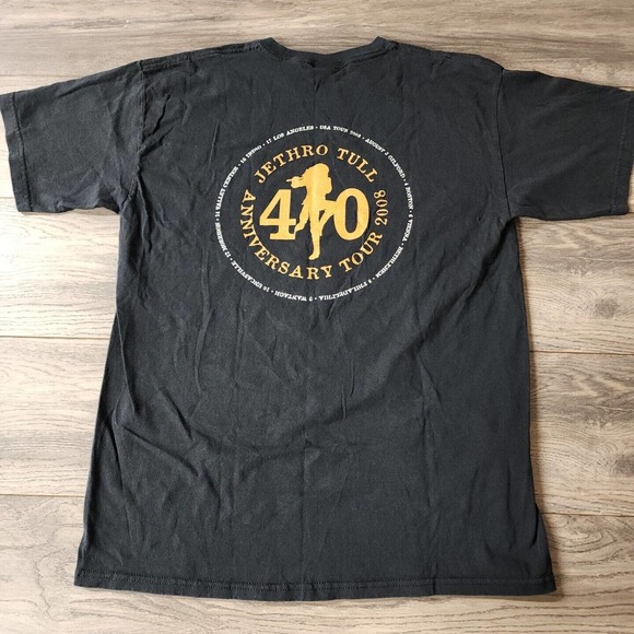 Jethro Tull Shirt Mens M Anniversary Tour 2008 Double Sided Tee Adult - Picture 3 of 4